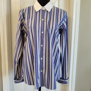 Liz Claiborne LIZSPORT Women's Top Size 8 Long Sleeved with Button Up